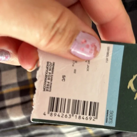 🩶New Outdoor life🖤flannel men’s shirt size(S/C) - Picture 8 of 10